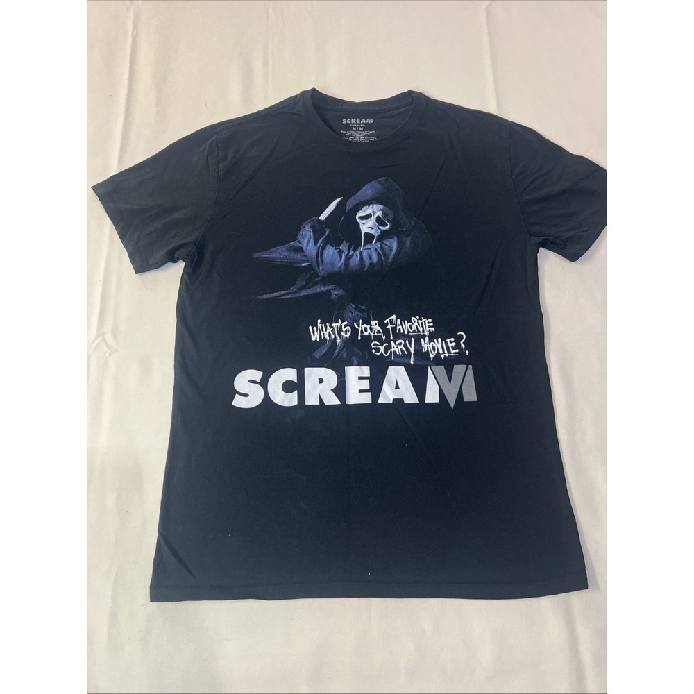 SCREAM What's Your Favorite Scary Movie? Ghostface T-Shirt Size M